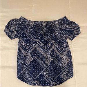 h&m off the shoulder blouse